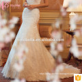 Alibaba Plus Size Lace Crystal Beading Pearls Irovy Trumpet Wedding Dress Gowns Mermaid Cut